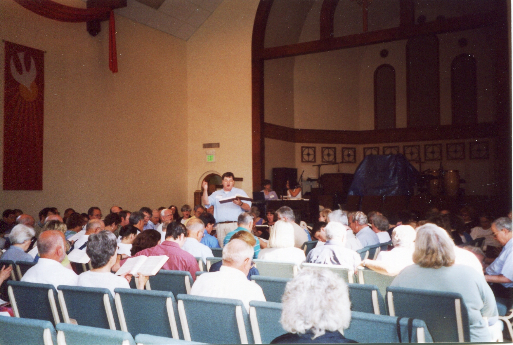 At the National Shape Note Singing Convention in Birmingham AL, 2002.